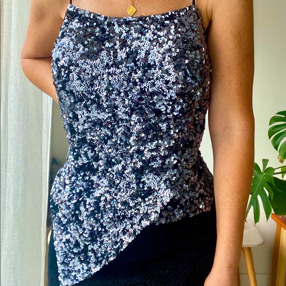 Vintage Cache Sequined Top